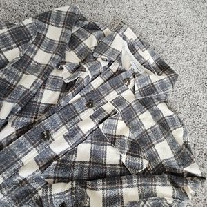 Cropped Flannel Jacket